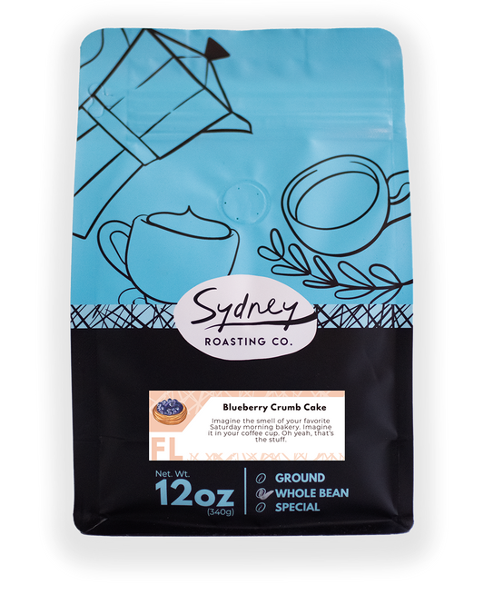 Blueberry Crumb Cake Flavored Coffee - 8ct Case - 12oz