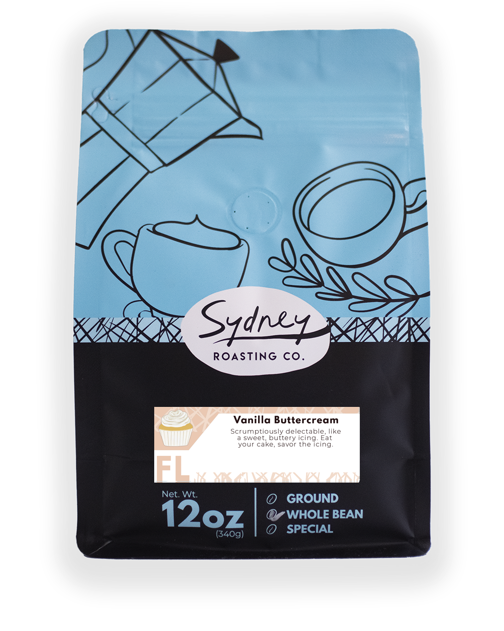 Vanilla Buttercream Flavored Coffee - 8ct Case - 12oz