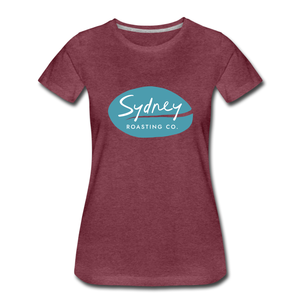 Ladies Fitted T-Shirt - heather burgundy